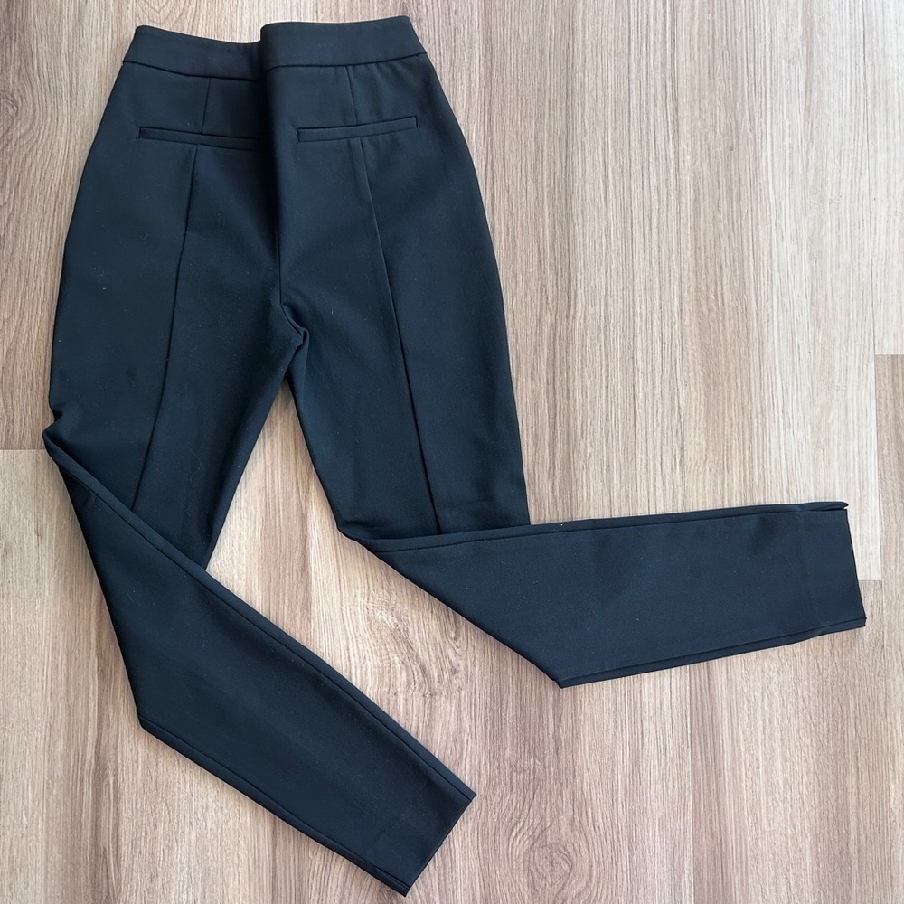 Reiss Tyne Black Skinny Zip Ankle Dress Pants - Picture 8 of 11